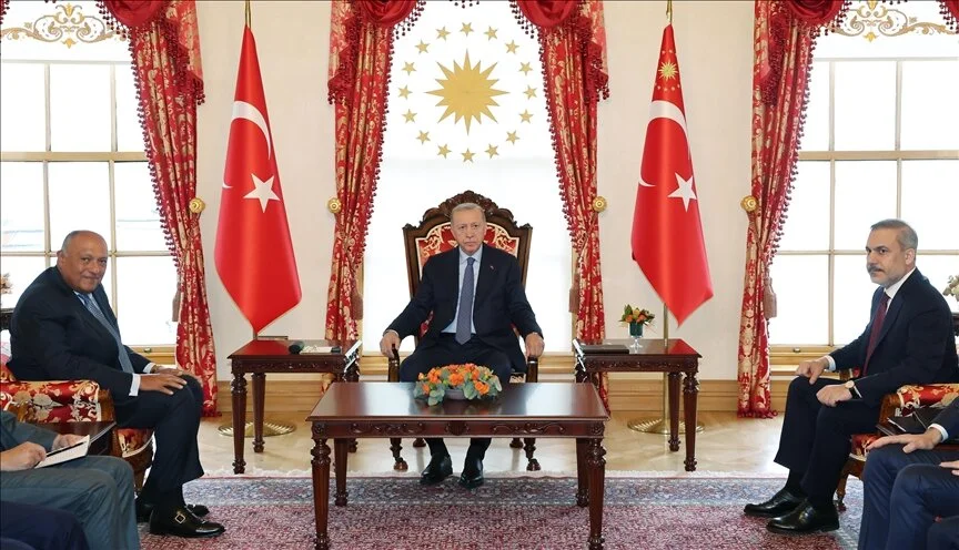 Cumhurbaşkanı Erdoğan, Mısır Dışişleri Bakanı Samih Şukri’yi kabul etti